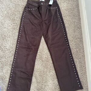 Abercrombie & Fitch Brown High Rise Pants